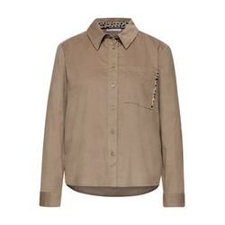 Street One Corduroy blouse with tape details - beige (17105)