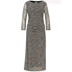 Street One Mesh-Kleid mit Leo-Muster - beige (36871)