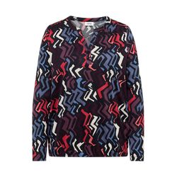 Cecil Gemustertes Tunika-Shirt - schwarz (37650)