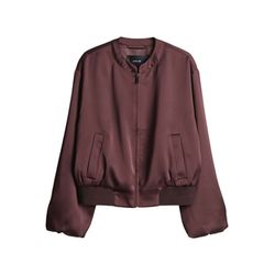 Opus Blousonjacke aus Satin - Jupita - rot (40039)