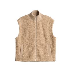 Opus Sweat vest in bouclé look - Guluni - beige (2088)
