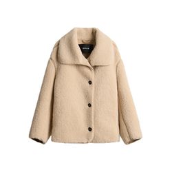 Opus Veste en peluche douce aspect peau lainée - Hafine - beige (2088)