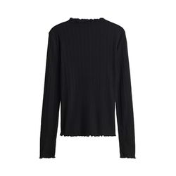 Opus Slim semitransparentes Longsleeve - Sivi - schwarz (900)