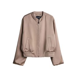 Opus Satin blouson jacket - Jupita - brown (20022)