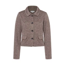 More & More Jerseyjacke mit Mini-Karomuster - braun/rot (4564)