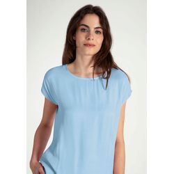 More & More Shirt mit Satinfront - blau (0319)