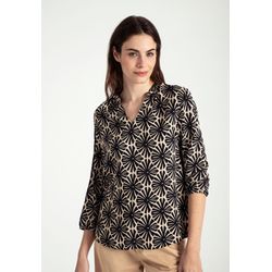 More & More Viscose blouse with graphic print - beige/black (2790)