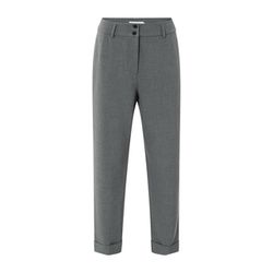 Yaya Fitted pants with a high waistband - gray (99004)