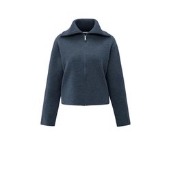 Yaya Cardigan with zip - blue (94051)