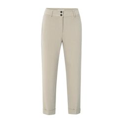 Yaya Fitted pants with a high waistband - beige (99007)