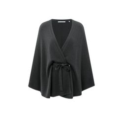 Yaya Knitted poncho cardigan - gray (90205)