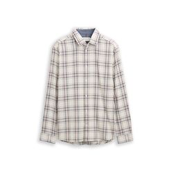 Tom Tailor Regular Fit: Flanell-Hemd mit Muster - weiß (38922)