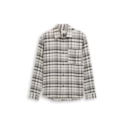 Tom Tailor Denim Relaxed Fit Hemd mit Karomuster - schwarz/weiß (39006)