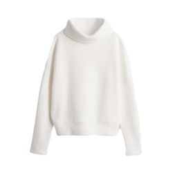 someday Sweatshirt with wide turtleneck - Uraja - white (1004)