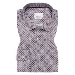 Eterna Modern Fit: Business Shirt - beige/red (58)