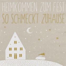 Räder Napkin - 33x33cm - beige/white/gold (0)