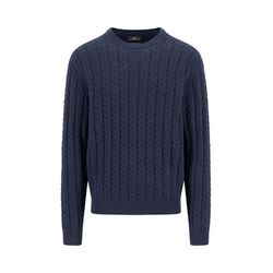 Fynch Hatton Cable knit sweater - blue (690)
