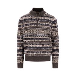 Fynch Hatton Norwegian patterned sweater - brown (861)