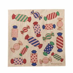 Bloomingville Napkins - Caramella - blue/green/red (00)