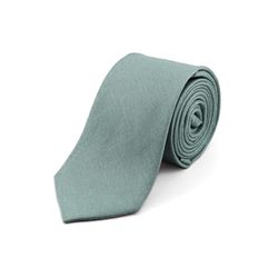 Mr. Célestin Krawatte aus Leinen - Whisper - cyan (Whisper)