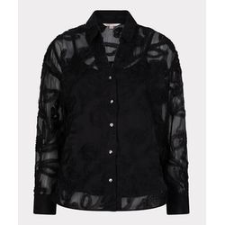 Esqualo Bluse mit Blumenmuster - schwarz (BLACK)