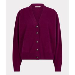 Esqualo Cardigan mit V-Ausschnitt - lila (Maroon)
