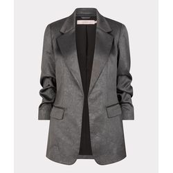 Esqualo Blazer mit Schimmer und Knitteroptik - grau (Anthracite)