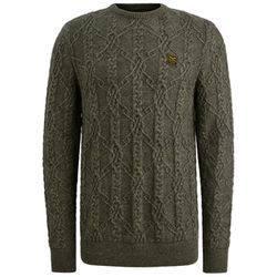 PME Legend Pullover mit Kabelmuster - grau (Grey)