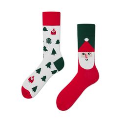 Many Mornings Socks - The little Claus - green/red (00)