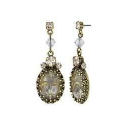 Konplott Ohrstecker - Chinoiserie - braun (0040)