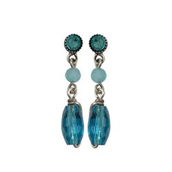 Konplott earrings - cyan (0040)