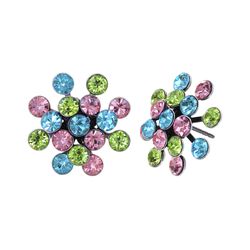 Konplott Ohrringe - Magic Fireball - blau/grün/pink (0040)