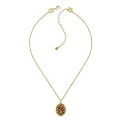 Konplott Necklace -  Chinoiserie - brown/gold (0040)