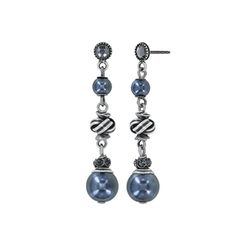 Konplott Ohrstecker - La Comtesse II - blau/silver (0040)