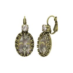Konplott Earrings - Chinoiserie - brown/gold (0040)