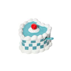 Doiy Sucrier avec cuillère - Sweetie - cyan/blanc (00)