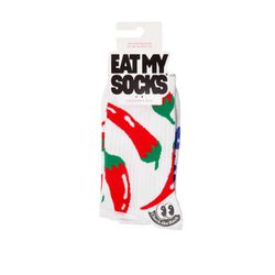 Eat My Socks Socks - Chili - red/white (00)