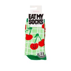 Eat My Socks Socks - Cherry - green/red (00)