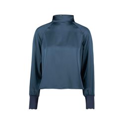 Zero Satinbluse - blau (8599)