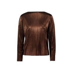 Zero Textured pleated shirt - brown (7870)