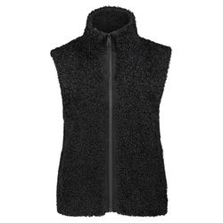 Betty & Co Synthetic fur waistcoat - black (9045)