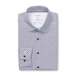 Olymp Modern Fit: Business Shirt - blue/brown/white (00)