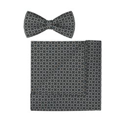 Olymp Fliege und Einstecktuch Set - grau (67)