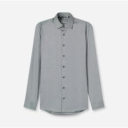 Olymp Body Fit: Business Shirt - gray/green (48)