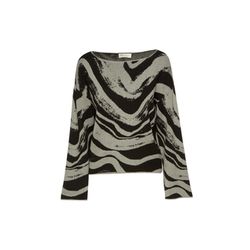 BSB Sweater with all-over pattern - gray/black (GREY MELANGE)