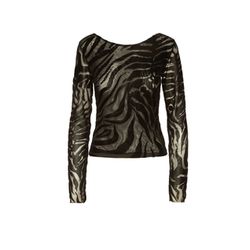BSB Blouse with zebra pattern - black (BLACK )