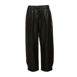 BSB Leather look pants with elastic band - black (BLACK )