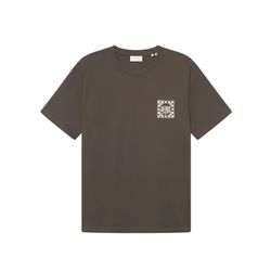 Les Deux T-shirt with logo print - brown (844)