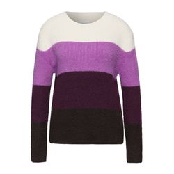 Street One Studio Streifen Federgarnpullover - beige (36351)