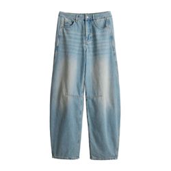 Opus Pants Jean Barrel avec Powerstretch taille mi-haute - Melly Branch - bleu (70237)
